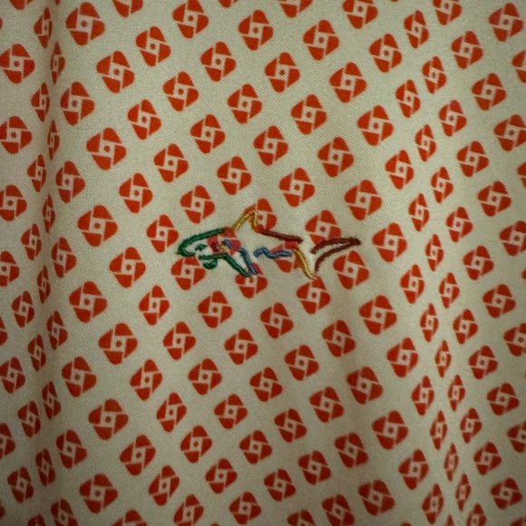 Men's Red and White Greg Norman Shirt - Picture 2 of 3